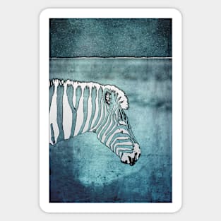 White Zebra Sticker